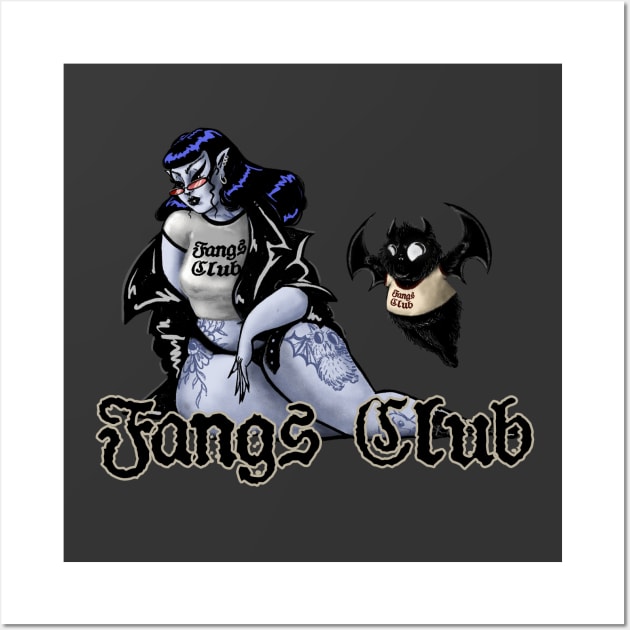 Fangs Club Wall Art by SaraWired